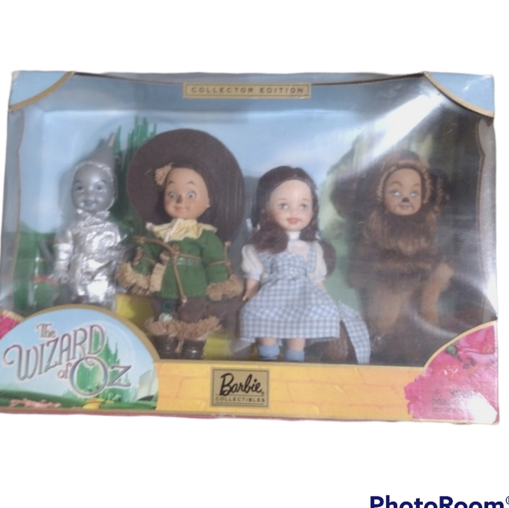 2003 Barbie Kelly Doll Set of 4 Wizard of OZ Collector Edition.
